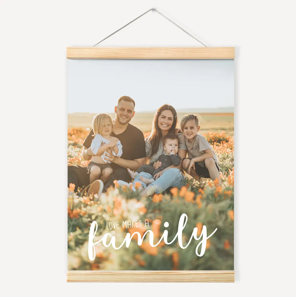 Fotoposter "Love makes a familiy" als Download oder Druck