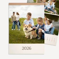 Foto Wandkalender 2026 A3 hoch inkl. Holzleiste