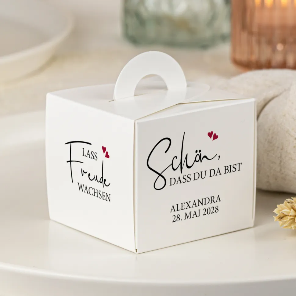 Gastgeschenk Anzuchtset Box "Kalligrafie"