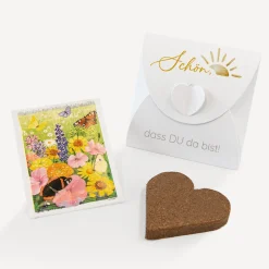 Gastgeschenk Anzuchtset Herz "Kommt her und esst!"