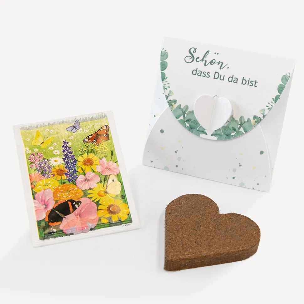 Gastgeschenk Anzuchtset Herz "Eukalyptuskranz"