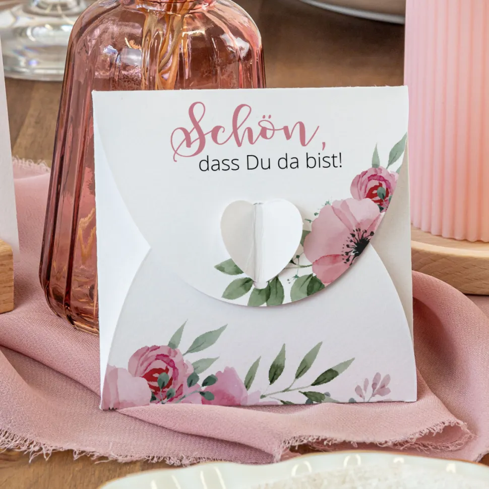 Gastgeschenk Anzuchtset Herz "Bohemian Summer"