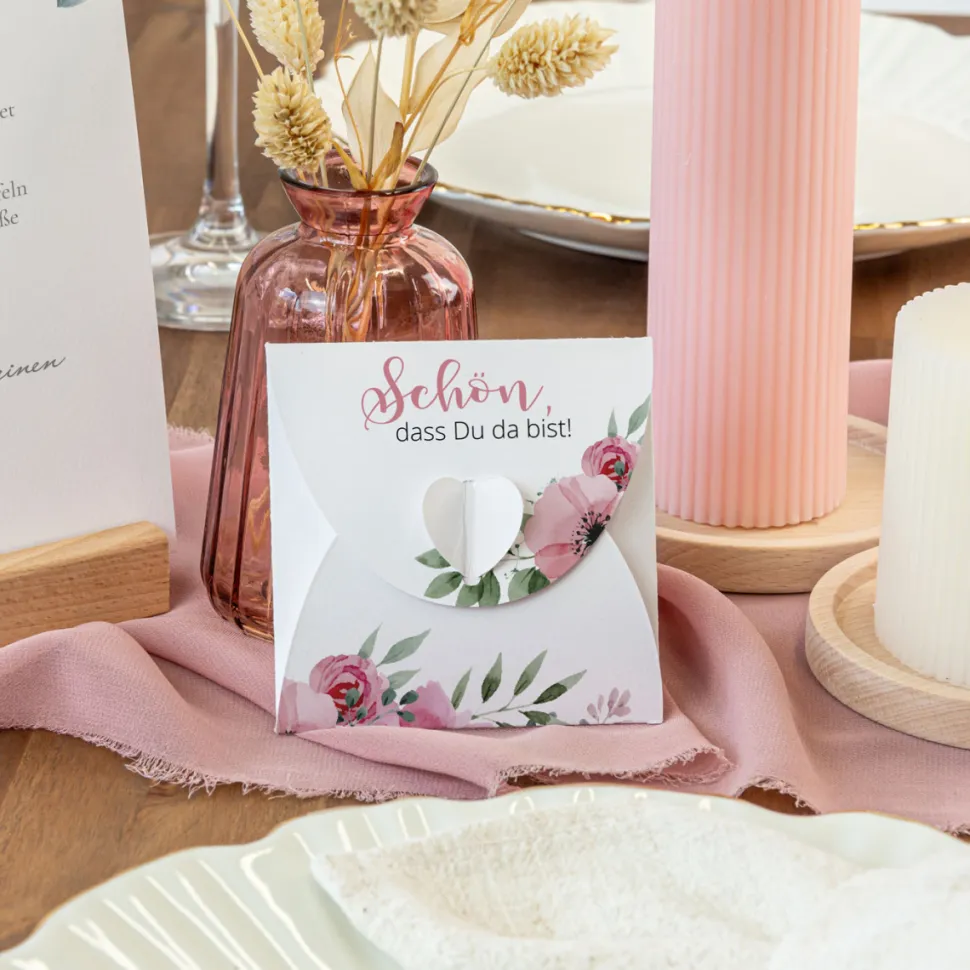 Gastgeschenk Anzuchtset Herz "Bohemian Summer"