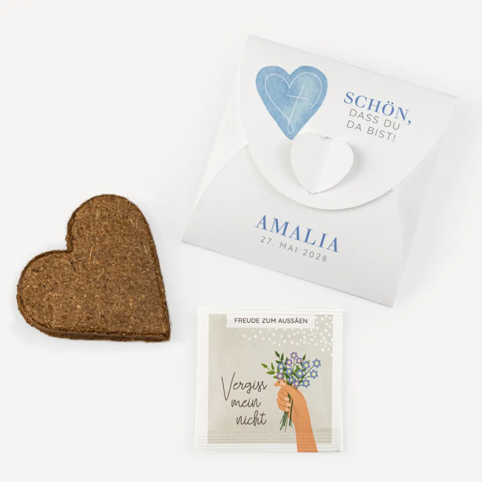 Gastgeschenk Anzuchtset Herz "Herz"