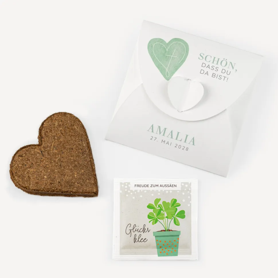 Gastgeschenk Anzuchtset Herz "Herz"