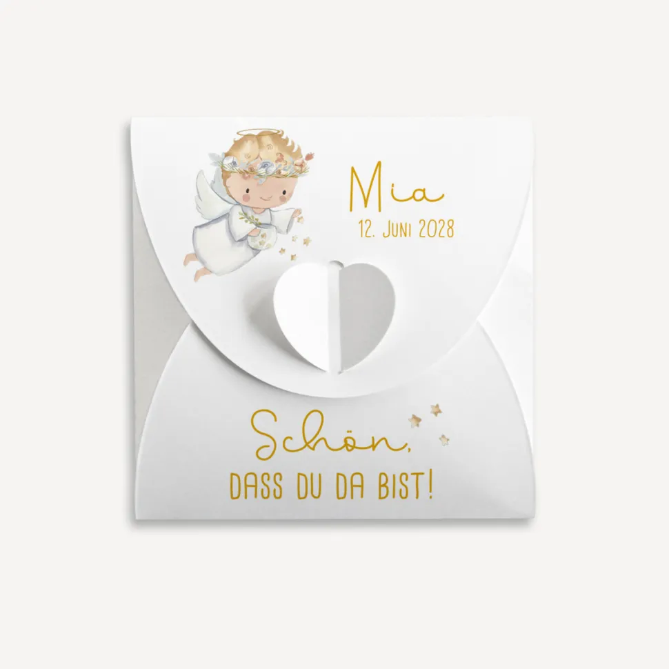Gastgeschenk Anzuchtset Herz "Kleiner Engel"