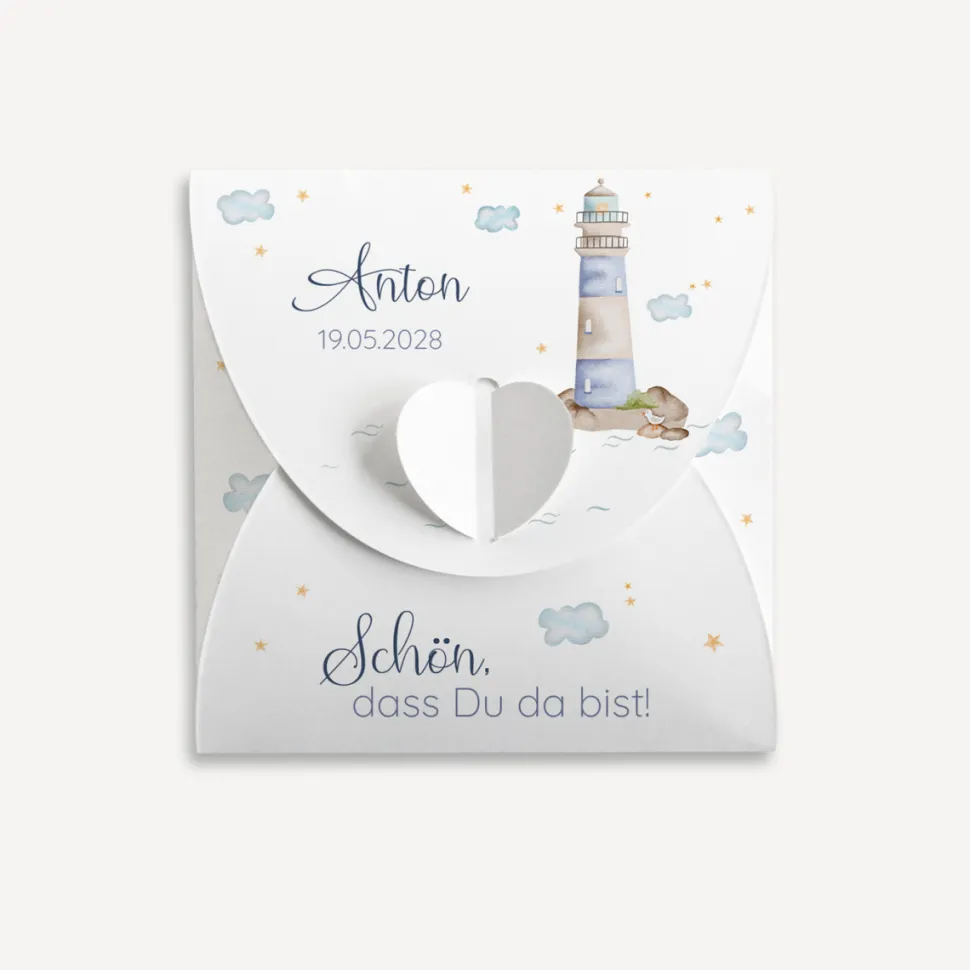 Gastgeschenk Anzuchtset Herz "Leuchtturm"