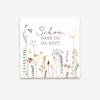 Gastgeschenk Anzuchtset Herz "Wildromantische Blüten"