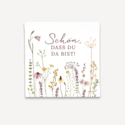 Gastgeschenk Anzuchtset Herz "Wildromantische Blüten"