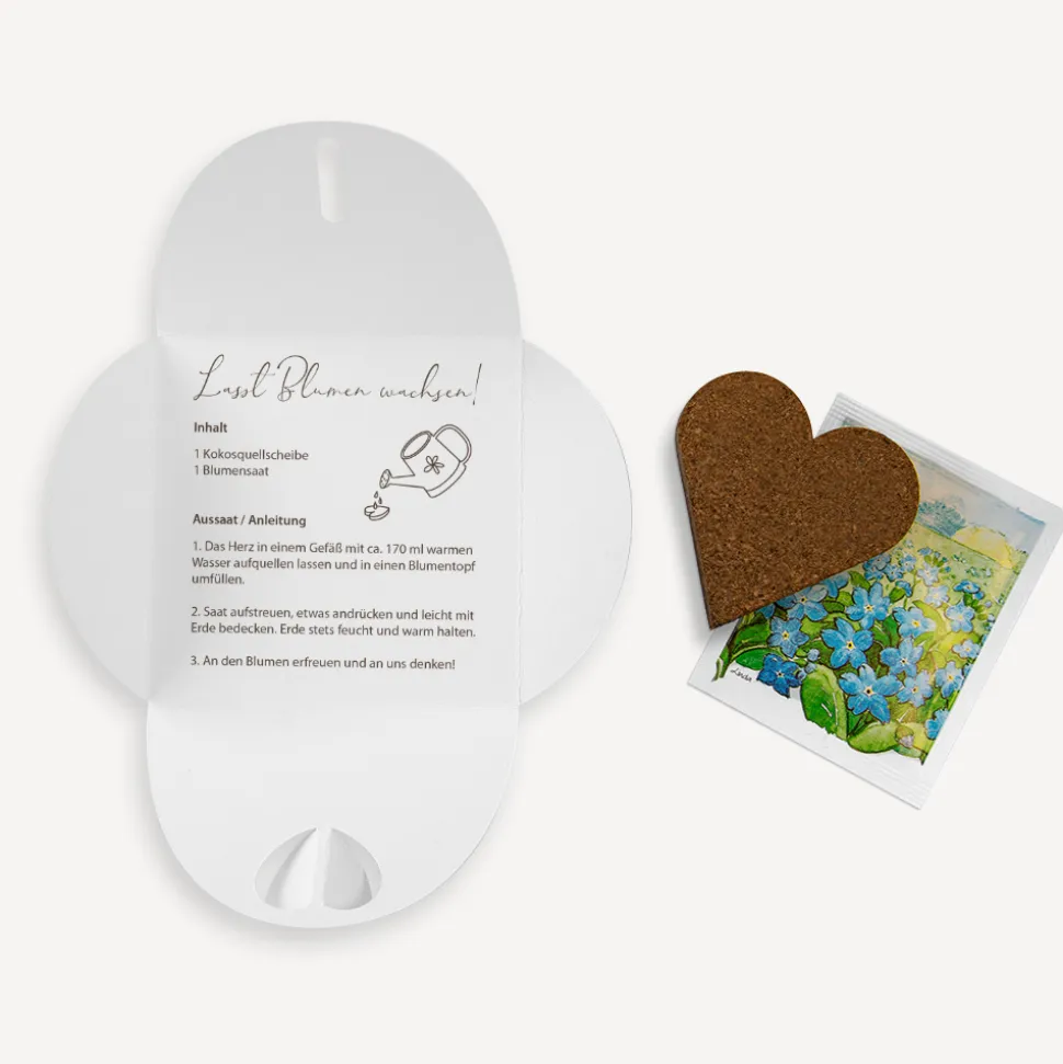 Gastgeschenk Anzuchtset Herz "Arche Noah"