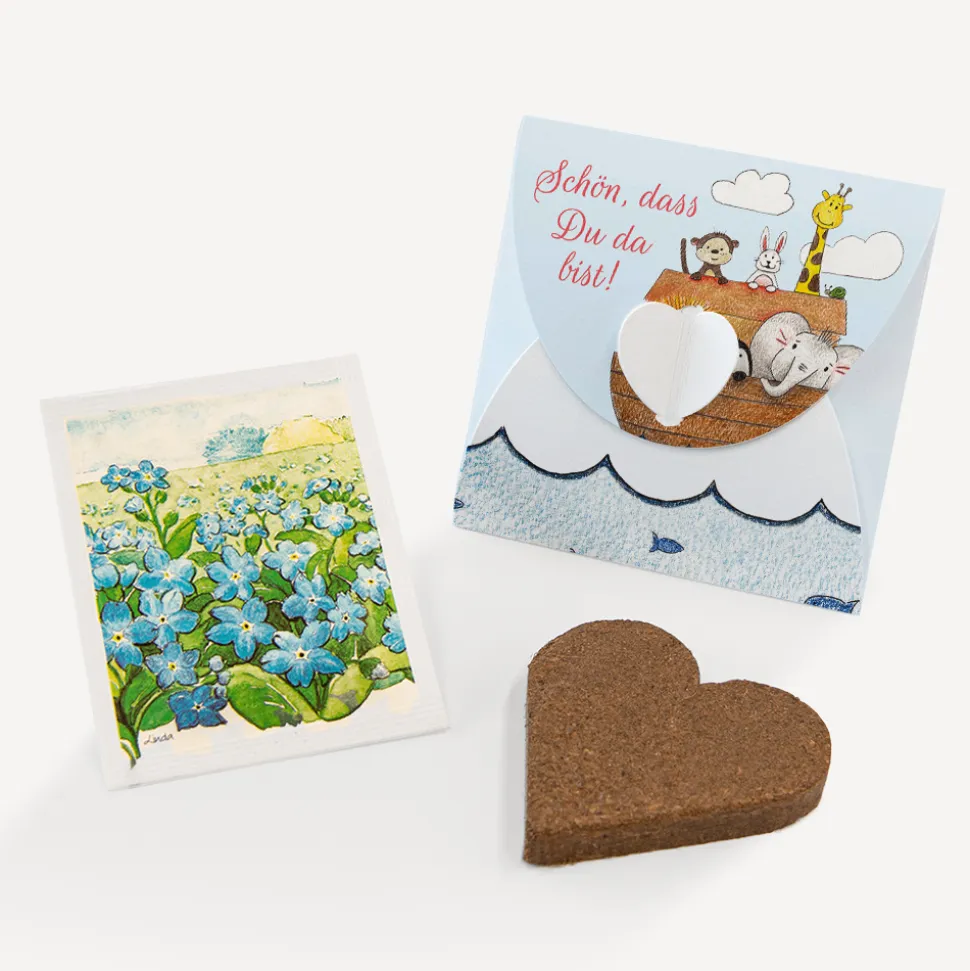 Gastgeschenk Anzuchtset Herz "Arche Noah"
