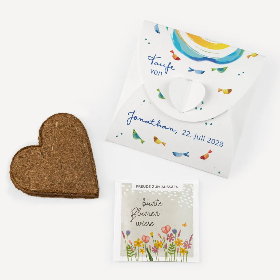 Gastgeschenk Anzuchtset Herz "Kreislauf des Lebens"