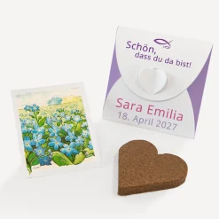 Gastgeschenk Anzuchtset Herz Mädchen 