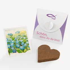 Gastgeschenk Anzuchtset Herz Mädchen 