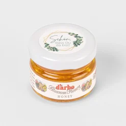 Gastgeschenk Blütenhonig mit Aufkleber