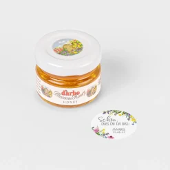 Gastgeschenk Blütenhonig mit Aufkleber 