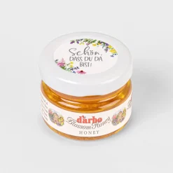 Gastgeschenk Blütenhonig mit Aufkleber 