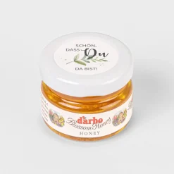 Gastgeschenk Blütenhonig mit Aufkleber