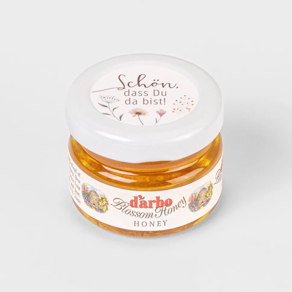 Gastgeschenk Blütenhonig mit Aufkleber "Wild Flowers"