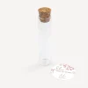 Gastgeschenk Glasröhrchen mit Korken + Aufkleber "Trockenblumen Blush"