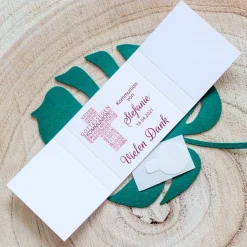 Gastgeschenk Kommunion Mädchen Banderole Mini Schokolade Kreuz Modern