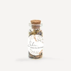 Gastgeschenk Mini Glasröhrchen + Aufkleber