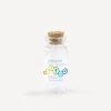 Gastgeschenk Mini Glasröhrchen mit Aufkleber "Regenbogen Symbole"