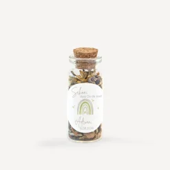 Gastgeschenk Mini Glasröhrchen mit Aufkleber