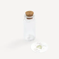 Gastgeschenk Mini Glasröhrchen mit Aufkleber