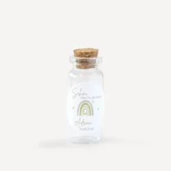 Gastgeschenk Mini Glasröhrchen mit Aufkleber