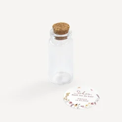 Gastgeschenk Mini Glasröhrchen mit Aufkleber