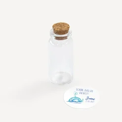 Gastgeschenk Mini Glasröhrchen mit Aufkleber