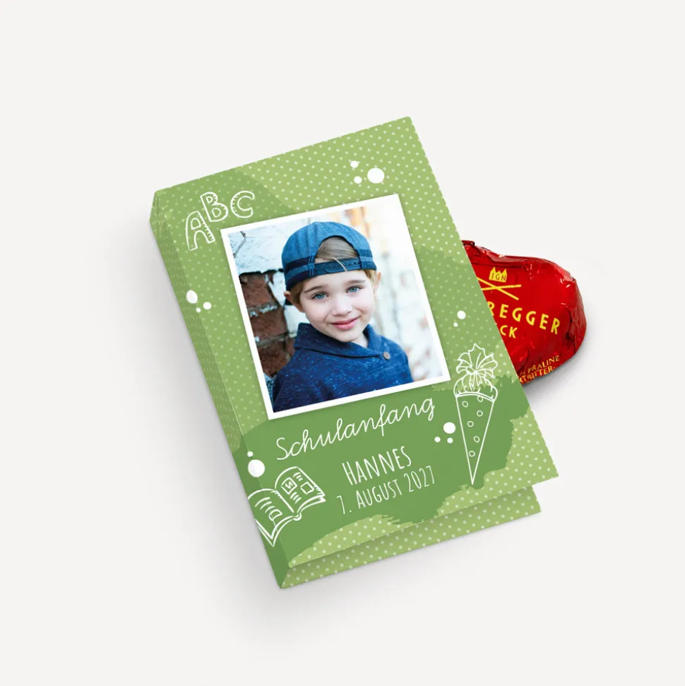 Gastgeschenk Mini Klappkarte "Farbkleckse"