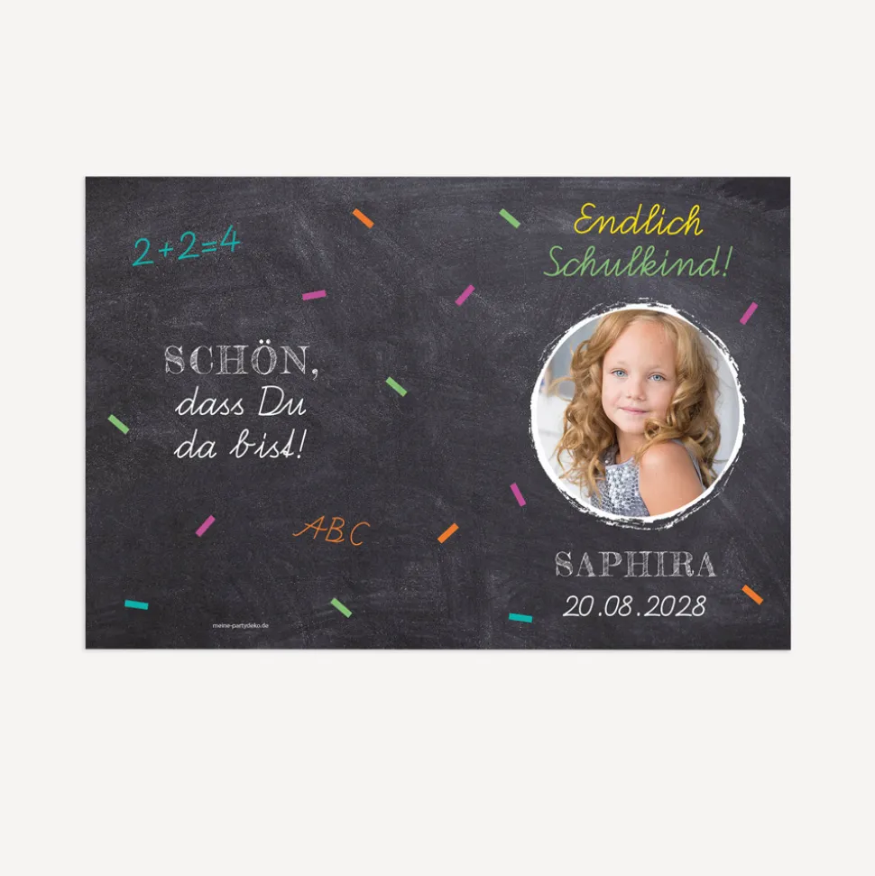 Gastgeschenk Mini Klappkarte "Schulfreuden"