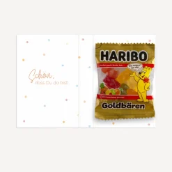 Gastgeschenk Mini Klappkarte