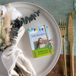 Gastgeschenk Mini Klappkarte "Zuckertüte"