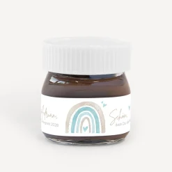 Gastgeschenk Mini Nutella Glas mit Aufkleber