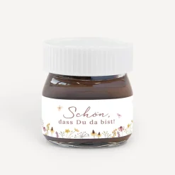 Gastgeschenk Mini Nutella Glas 