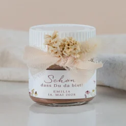 Gastgeschenk Mini Nutella Glas 