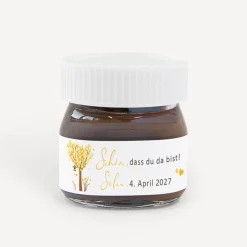 Gastgeschenk Mini Nutella Glas