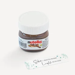 Gastgeschenk Mini Nutella Glas