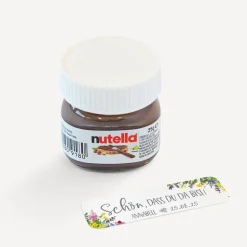 Gastgeschenk Mini Nutella Glas