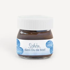 Gastgeschenk Mini Nutella Glas "Fische klassisch"