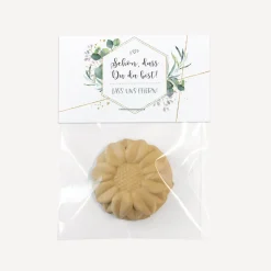 Gastgeschenk Samenbombe + Etikett