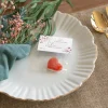 Gastgeschenk Tüte transparent + Etikett Trockenblumen Blush