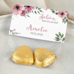 Gastgeschenk Tüte transparent mit Etikett