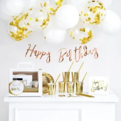 Geburtstag Deko Set Gold 60 tlg.