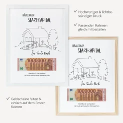 Geldgeschenk Erste Million Haus