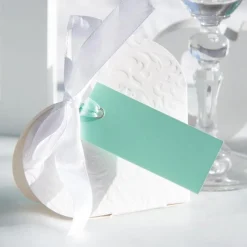 Geschenkanhänger mit Satinband mint 12 Stück