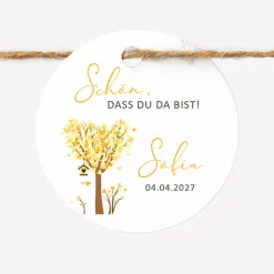 Geschenkanhänger rund